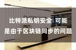 比特派私钥安全  可能是由于区块链同步的问题